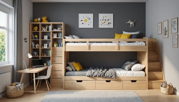 Le lit mi-hauteur : confort et rangement au service des enfants