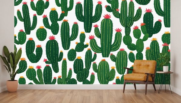Décoration tendance : 10 façons d'intégrer le papier peint cactus